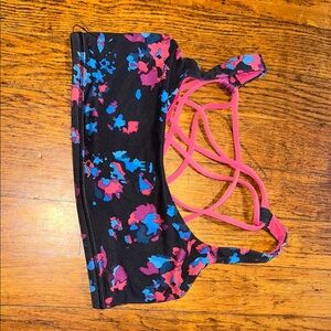 Colorful Patterned Sports Bra